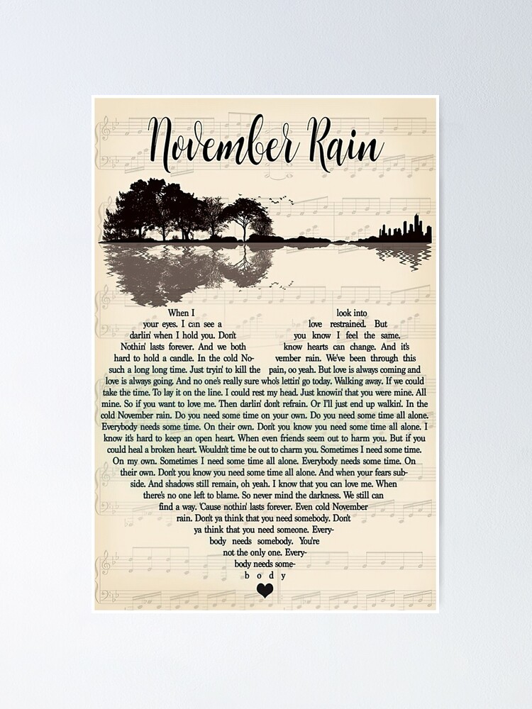 Letra de November Rain, PDF, Love