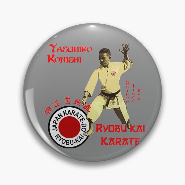 Item preview, Yasuhiro Konishi Sensei - JKR Shindo Jinen Ryu Karate designed and sold by Zanshin-Art.