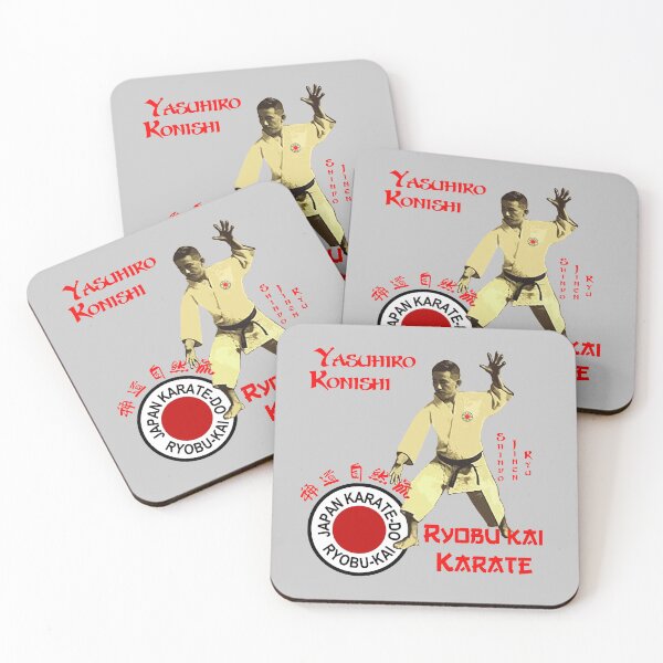 Item preview, Yasuhiro Konishi Sensei - JKR Shindo Jinen Ryu Karate designed and sold by Zanshin-Art.