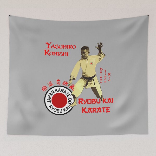 Item preview, Yasuhiro Konishi Sensei - JKR Shindo Jinen Ryu Karate designed and sold by Zanshin-Art.