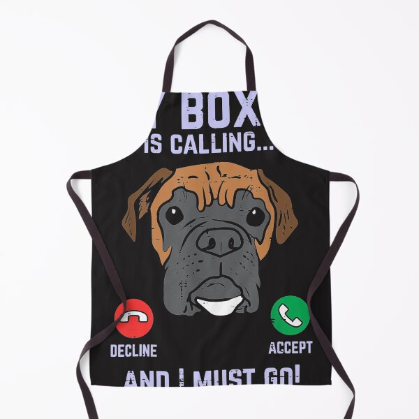 Item preview, Boxer Is Calling I Must Go Funny Animal designed and sold by RachaelAndrew.