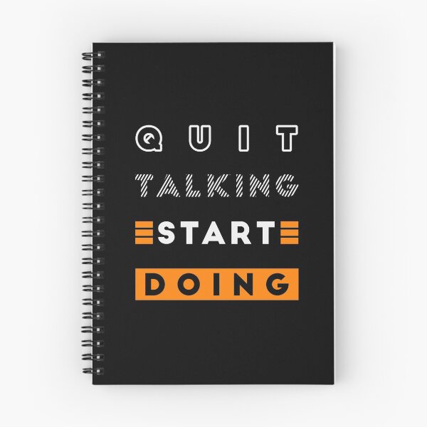 Item preview, Quit Talking Start Doing Inspiring quote designed and sold by ColorByAli.