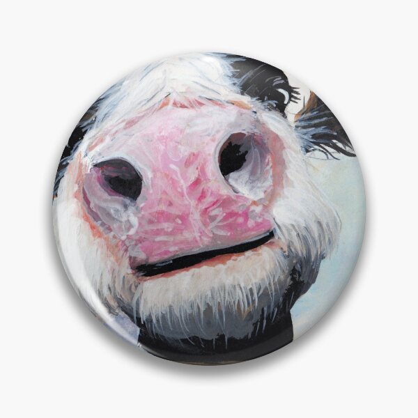 Item preview, NOSEY COW 'HEY! HOW'S IT GOIN'?' BY SHIRLEY MACARTHUR designed and sold by Shirley MacArthur Art.