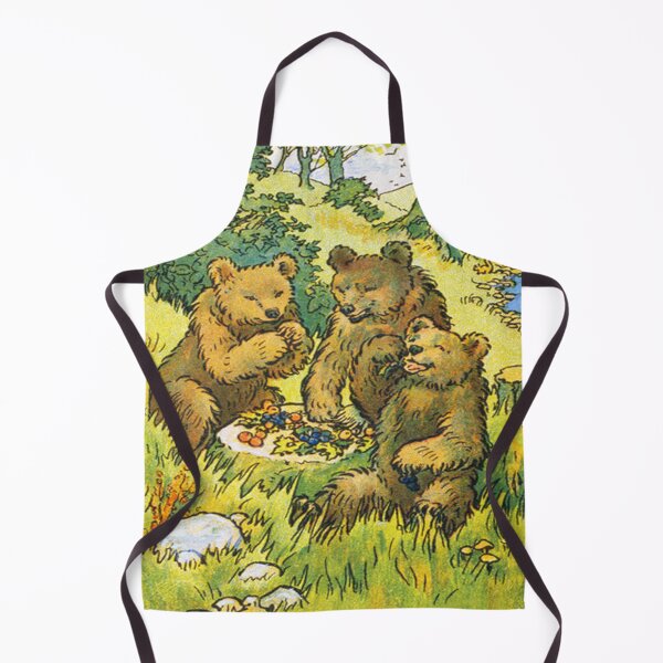 Item preview, Cute Three Bears Family Picnic in the Forest designed and sold by junebug042.