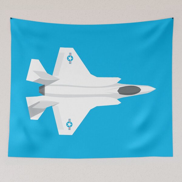 Item preview, F-35 Stealth Jet Fighter - Cyan designed and sold by VoodooCircus.