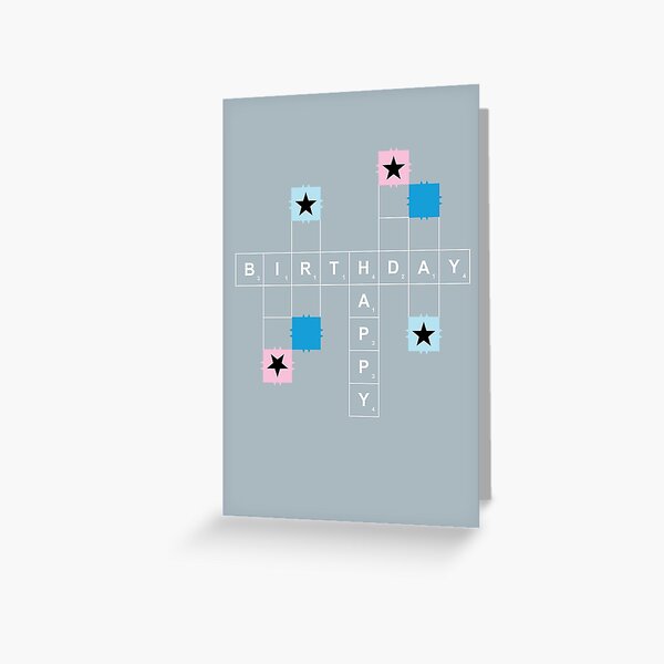 Cartes De Vœux Sur Le Theme Scrabble Redbubble