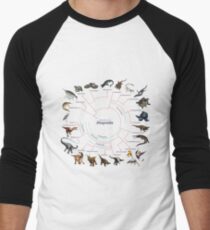 Diapsida: The Cladogram Men's Baseball ¾ T-Shirt