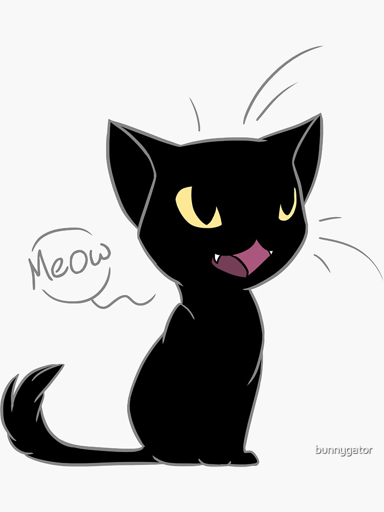 "Snowball the Cat" Sticker by bunnygator | Redbubble