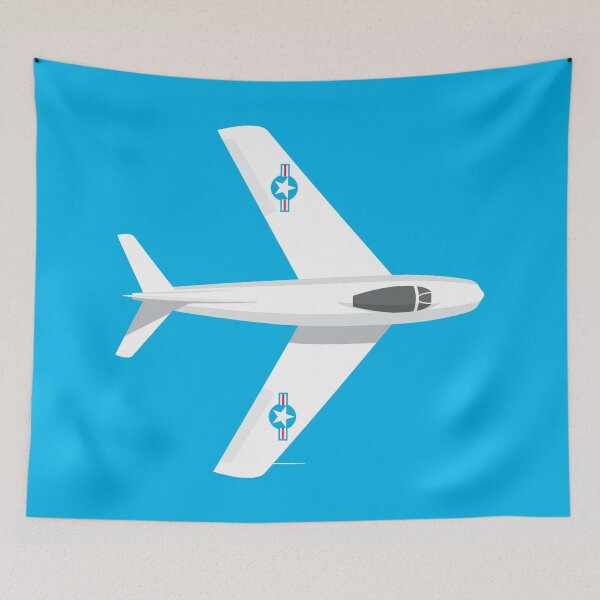 Item preview, F-86 Jet Fighter Aircraft - Cyan designed and sold by VoodooCircus.