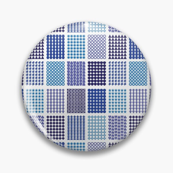 Item preview, Graphic Block Pattern Blue Purple designed and sold by STUDIO-72.