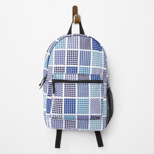 Item preview, Graphic Block Pattern Blue Purple designed and sold by STUDIO-72.