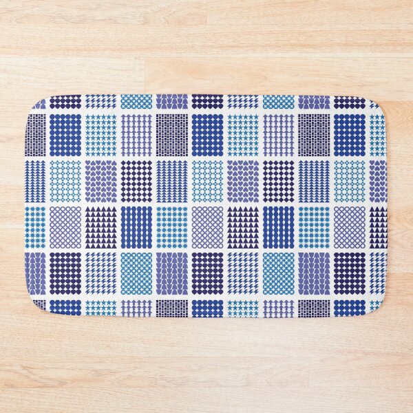 Item preview, Graphic Block Pattern Blue Purple designed and sold by STUDIO-72.