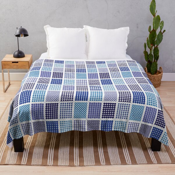 Item preview, Graphic Block Pattern Blue Purple designed and sold by STUDIO-72.