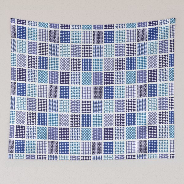 Item preview, Graphic Block Pattern Blue Purple designed and sold by STUDIO-72.
