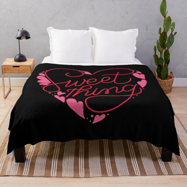 Item preview, Sweet thing quote typography black background designed and sold by vishkhatri.
