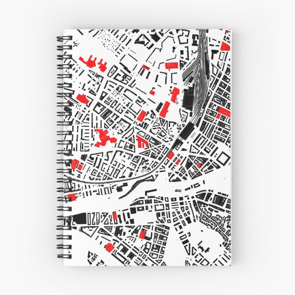 Item preview, Geneva, map in black and red designed and sold by jean-nicolas.
