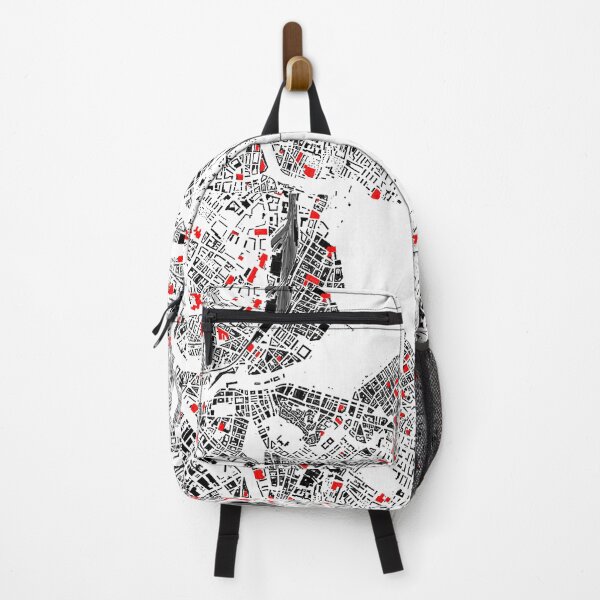 Item preview, Geneva, map in black and red designed and sold by jean-nicolas.