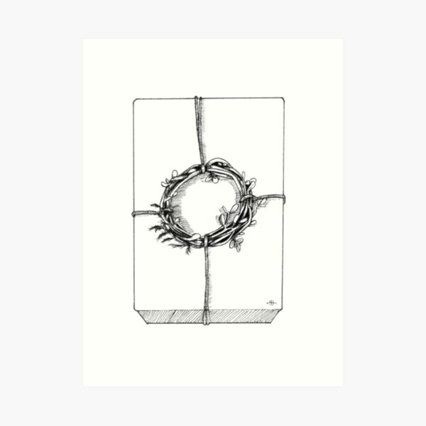 Regalo de navidad Lámina artística