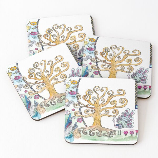 Item preview, Klimt inspired Golden Tree of Life in Eternal Spring designed and sold by artshop77.
