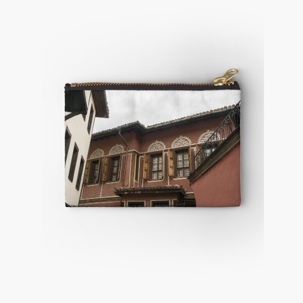 Item preview, Old Town Plovdiv - Hugging Revival Houses in White Russet and Brown designed and sold by Georgia Mizuleva.
