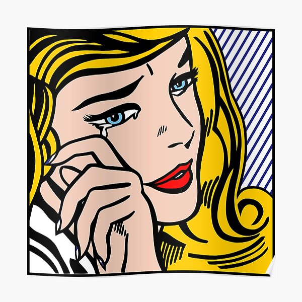 Un pop art vectorisé et retravaillé de Roy Lichtenstein Poster