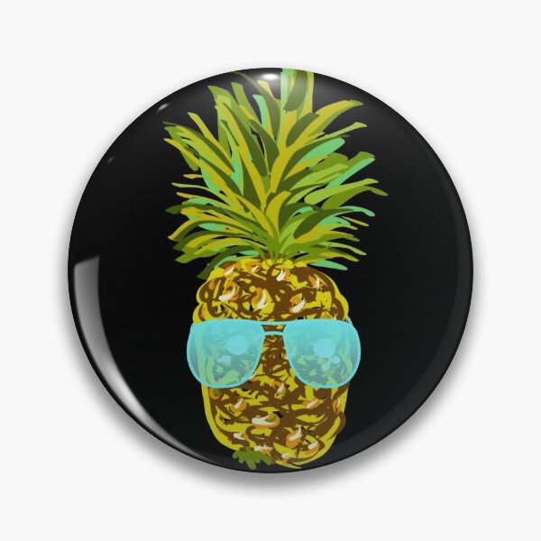 Item preview, funny pineapple faces with sunglasses sticker pack designed and sold by vibeno1.