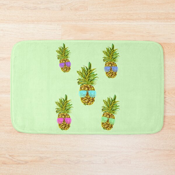 Item preview, funny pineapple faces with sunglasses sticker pack designed and sold by vibeno1.