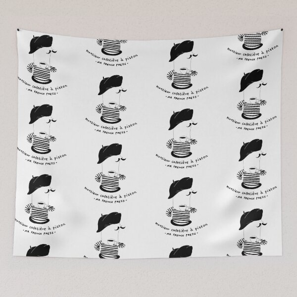 Item preview, Self Drinking French Press Coffee Illustration  designed and sold by NikolaT23.