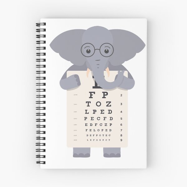 Item preview, Elephant Eye Chart designed and sold by aliisik.