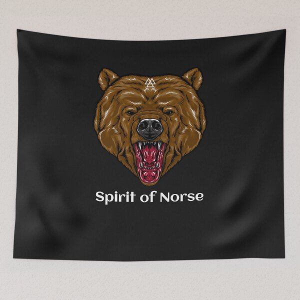 Item preview, Viking Bear - Norse Valknut designed and sold by NoelNimmad.