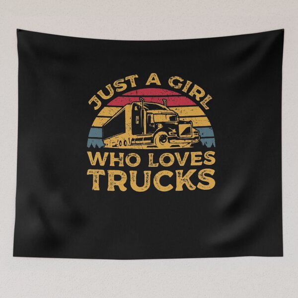 Item preview, Just A Girl Who Loves Trucks designed and sold by sesa10.