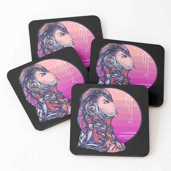 Item preview, biomechanical soldier listening to music designed and sold by wavenationtv.