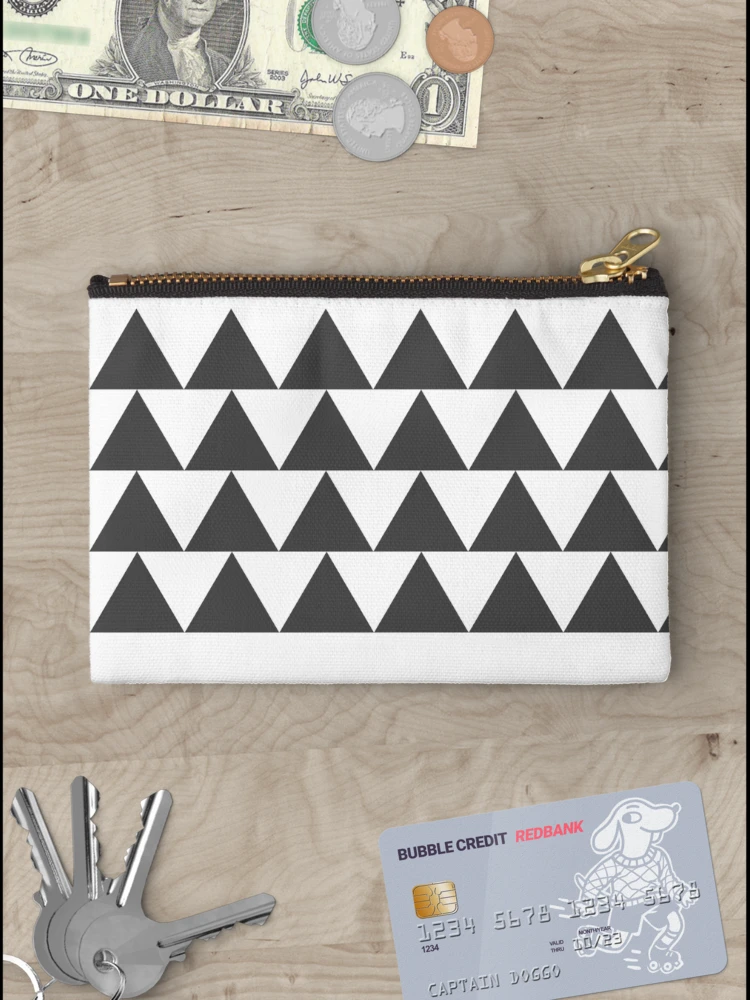 Thumbnail 3 of 4, Zipper Pouch, Triangular Geometric Pattern designed and sold by SankDesigns.