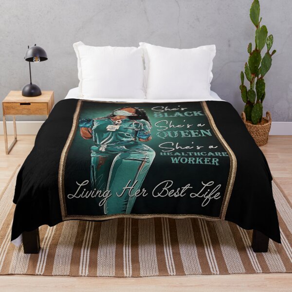 Item preview, She's Black She's A Queen She's A Healthcare Worker Living Her Best Life designed and sold by Jackchapman97.