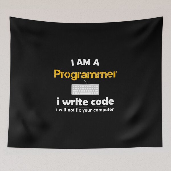Item preview, i'am a programmer i write code i will not fix your computer designed and sold by Hicham Arbaoui.
