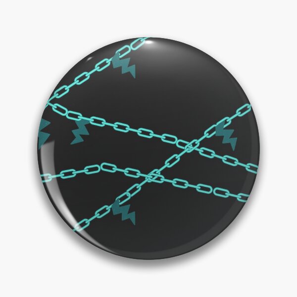 Item preview, electric shock chains lightning spark teal on black designed and sold by chihuahuashower.
