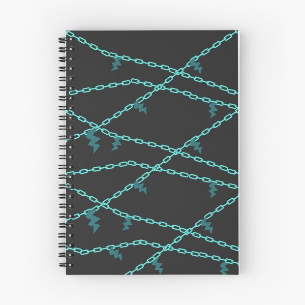 Item preview, electric shock chains lightning spark teal on black designed and sold by chihuahuashower.
