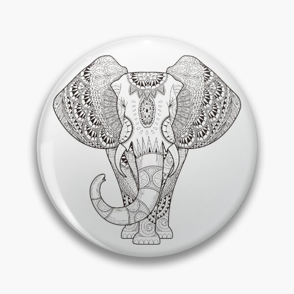 Item preview, Black And White Elephant designed and sold by maryedenoa.