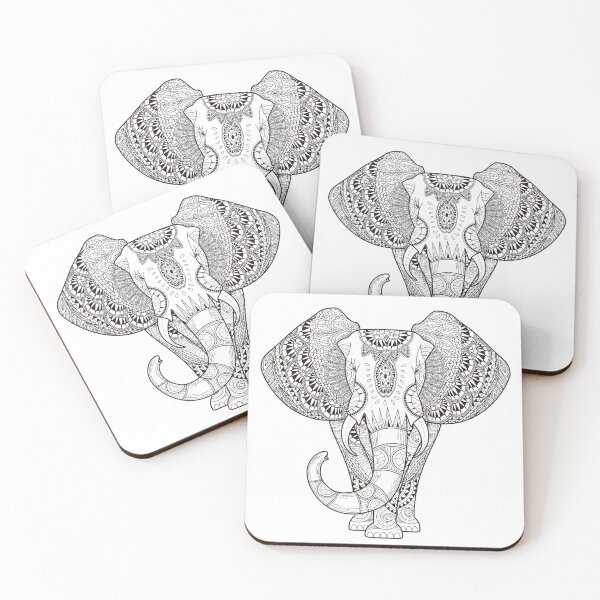 Item preview, Black And White Elephant designed and sold by maryedenoa.