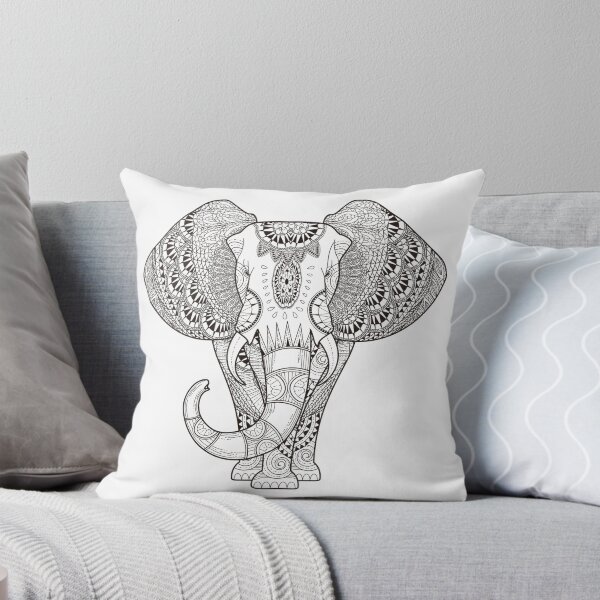 Item preview, Black And White Elephant designed and sold by maryedenoa.
