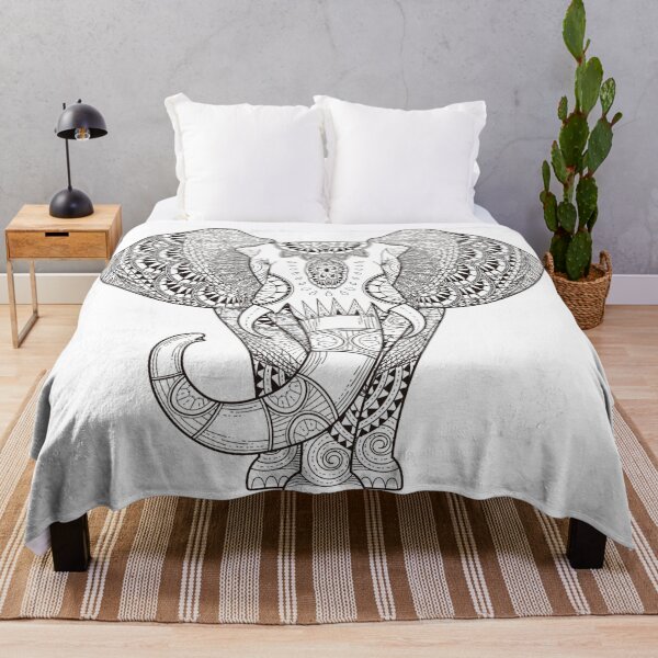 Item preview, Black And White Elephant designed and sold by maryedenoa.
