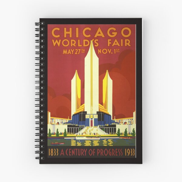 Item preview, Vintage 1933 Chicago World's Fair poster designed and sold by elizdesigns.