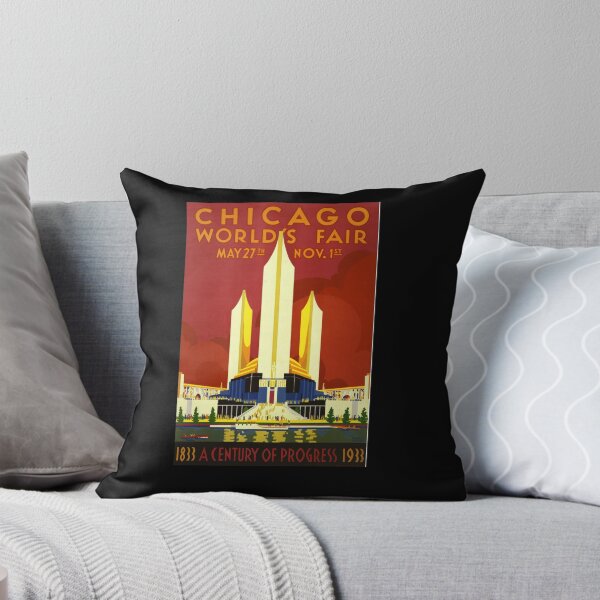 Item preview, Vintage 1933 Chicago World's Fair poster designed and sold by elizdesigns.