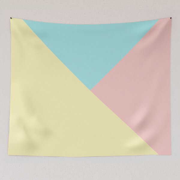 Item preview, Art Deco Tricolor Yellow Blue Green And Pink II designed and sold by rewstudio.