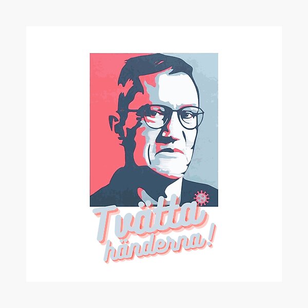 Artikel-Vorschau von Anders Tegnell - Tvätta Händera, designt und verkauft von RoligaShirts.