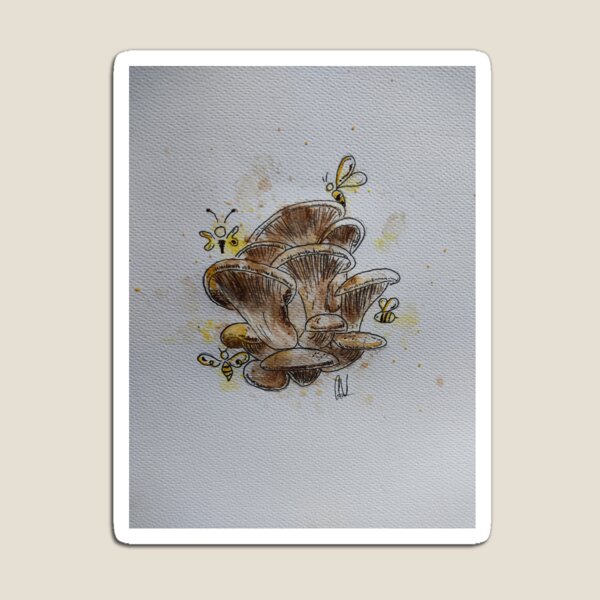 Item preview, Watercolor mushies and bees designed and sold by asra2020.