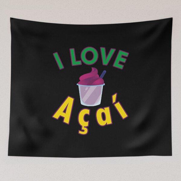 Item preview, I love Acai - Brazilian Food - Superfood designed and sold by Printed-Memes.