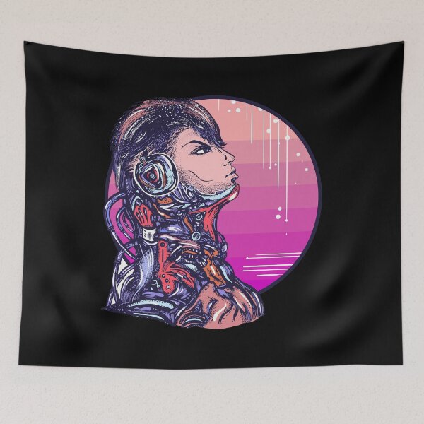 Item preview, biomechanical soldier listening to music designed and sold by wavenationtv.