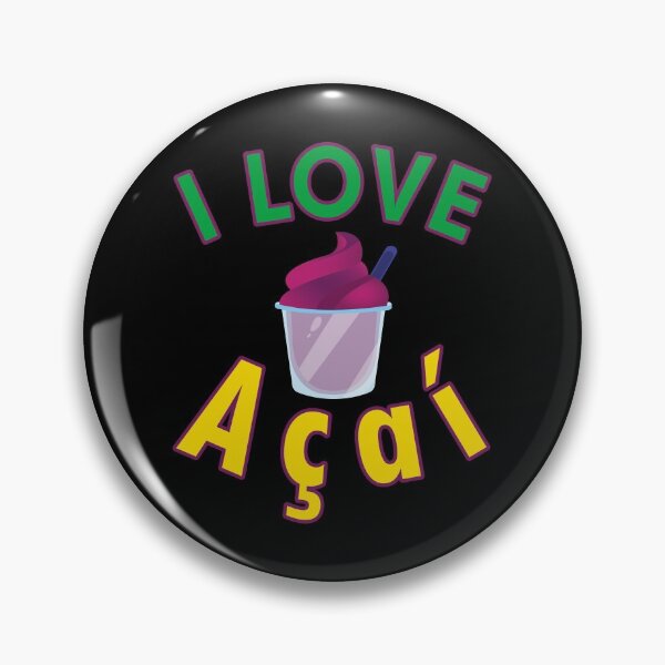 Item preview, I love Acai - Brazilian Food - Healthy Berry Food designed and sold by Printed-Memes.