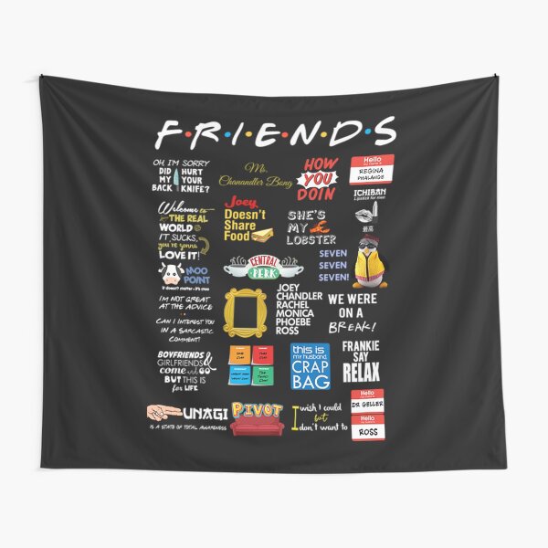 Friends Tv Show Tapestries for Sale Redbubble